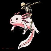 Halloween Skeleton Riding Axolotl Cute Coffee Mug thumb 5