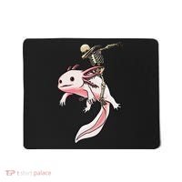 Halloween Skeleton Riding Axolotl Cute Mousepad thumb 0