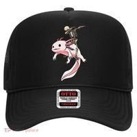 Halloween Skeleton Riding Axolotl Cute Hat thumb 0