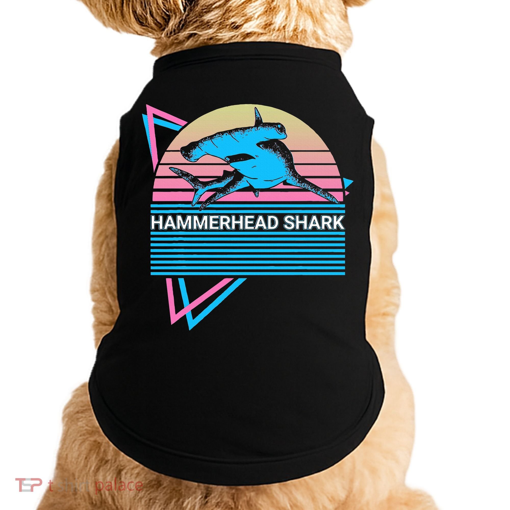 Hammerhead Shark Retro Doggie Tank