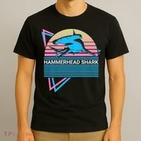 Hammerhead Shark Retro T-Shirt thumb 3