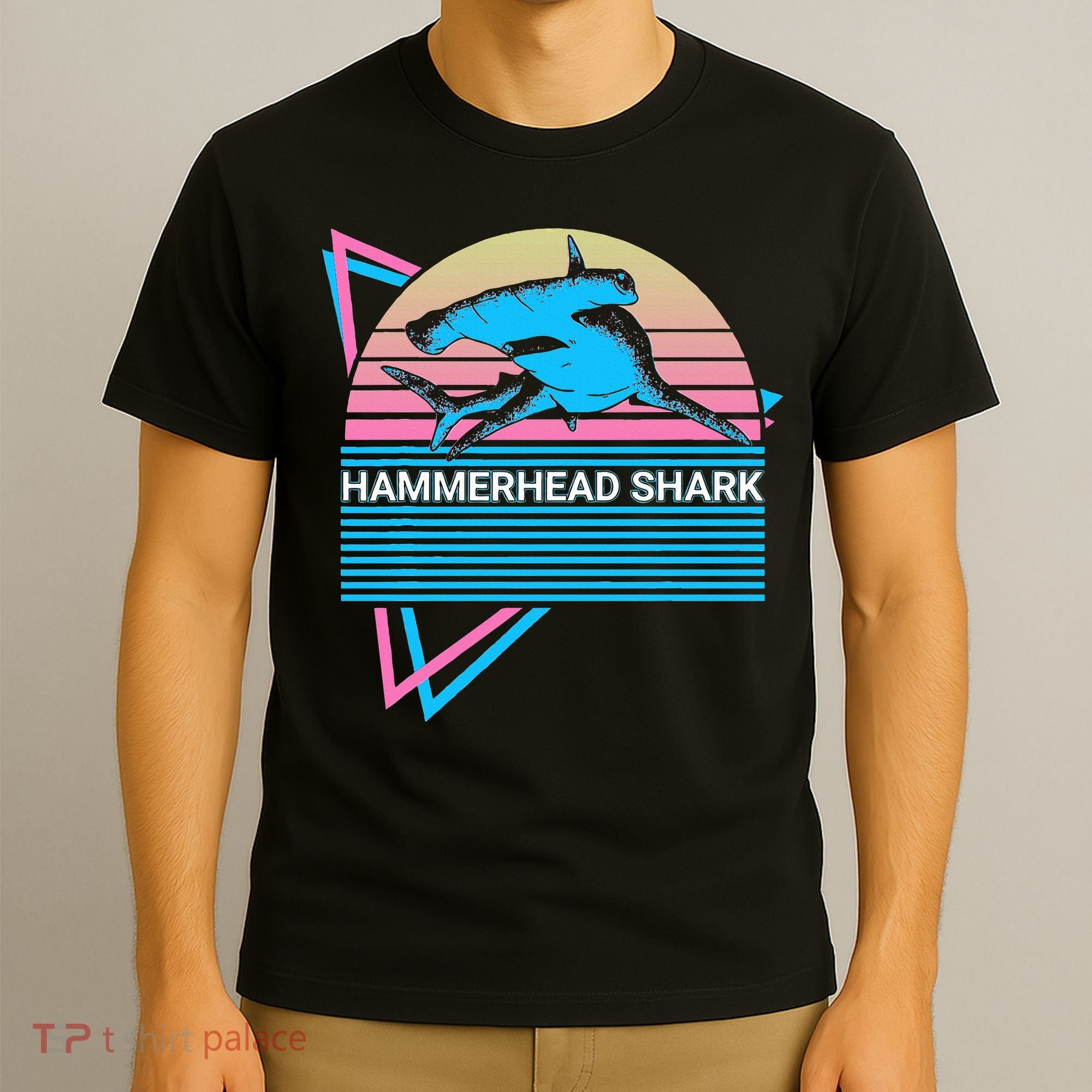 Hammerhead Shark Retro T-Shirt