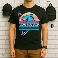 Hammerhead Shark Retro T-Shirt thumb 6