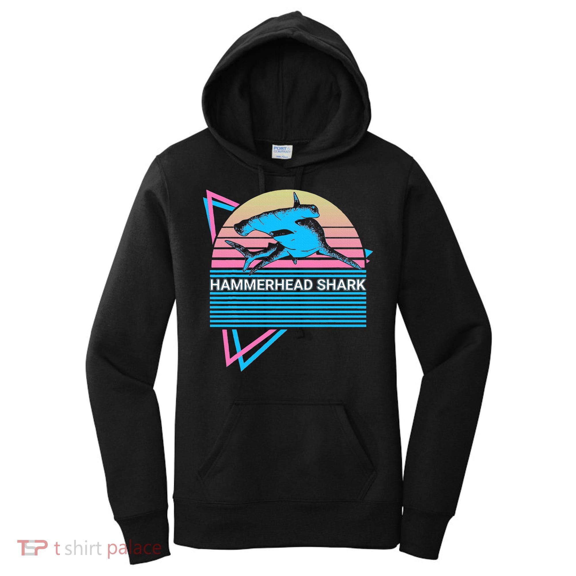 Hammerhead Shark Retro Women's Hoodie