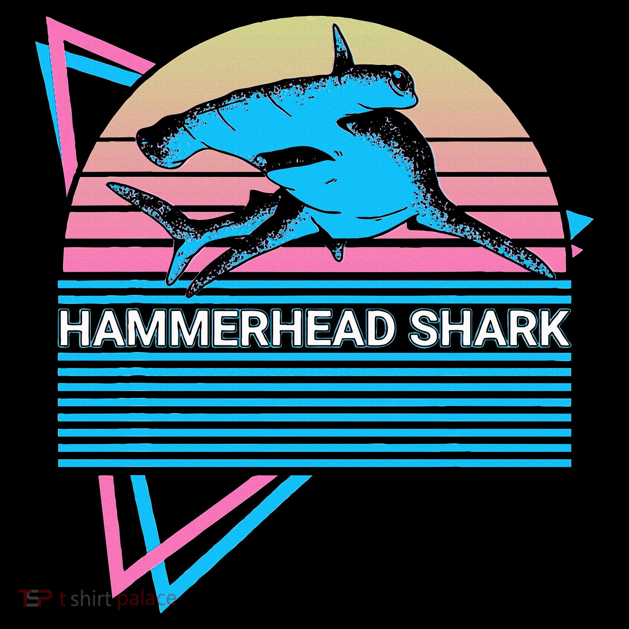 Hammerhead Shark Retro Women's Hoodie
