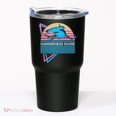 Hammerhead Shark Retro Tumbler