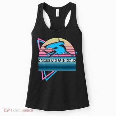 Hammerhead Shark Retro Women's Tank Top