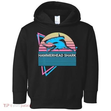 Hammerhead Shark Retro Toddler Hoodie