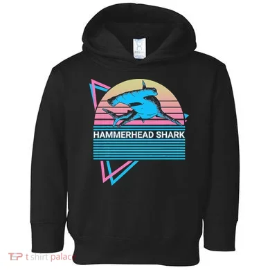 Hammerhead Shark Retro Toddler Hoodie