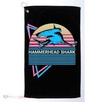 Hammerhead Shark Retro Golf Towel thumb 0