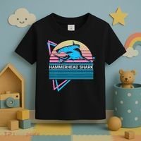 Hammerhead Shark Retro Toddler T-Shirt thumb 3
