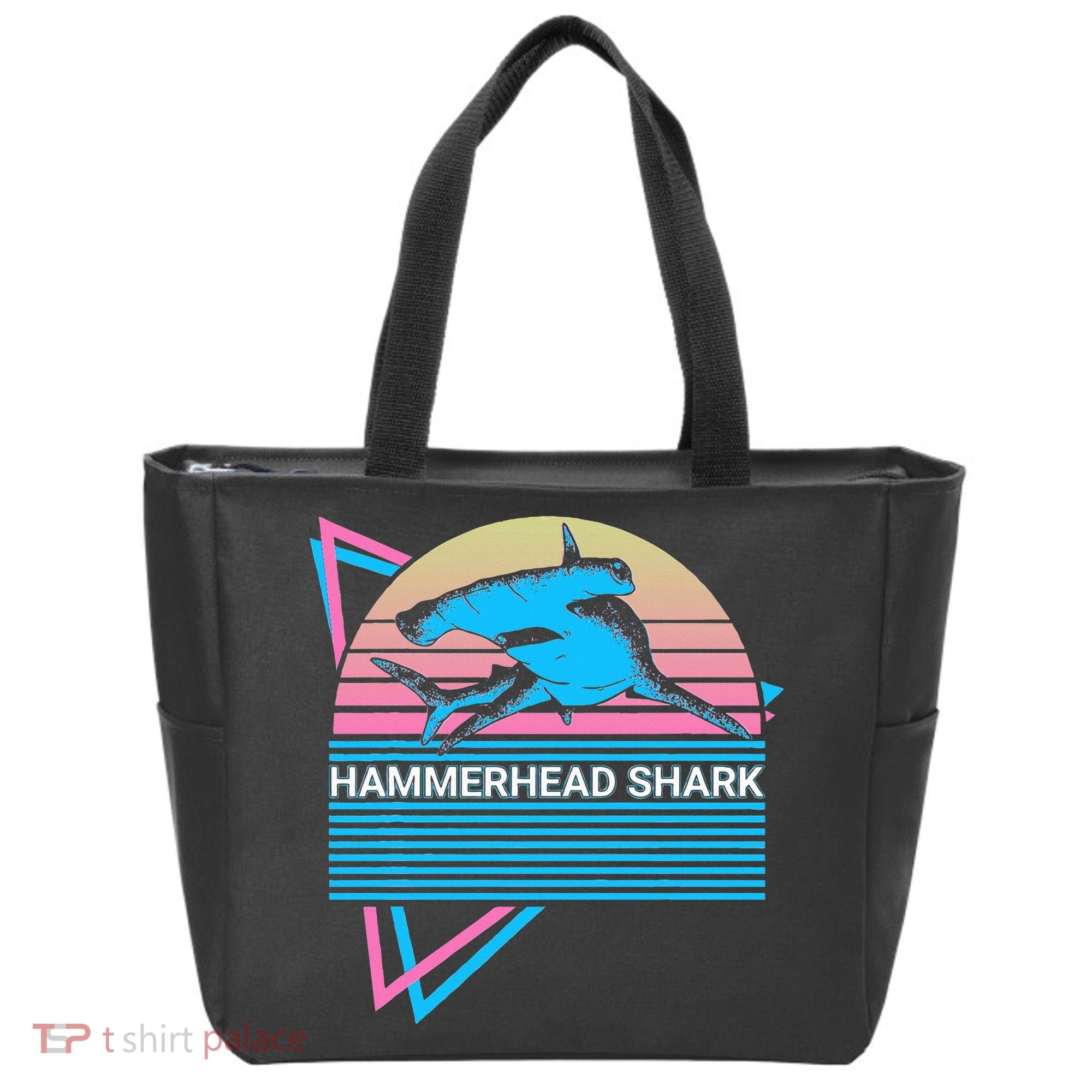 Hammerhead Shark Retro Tote Bag