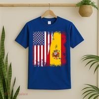 Half Spaniard Spanish Flag Vintage Spain Usa Gift T-Shirt thumb 2