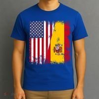 Half Spaniard Spanish Flag Vintage Spain Usa Gift T-Shirt thumb 3