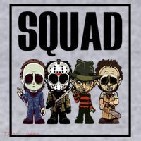 Halloween Shirt Squad Horror Character Women's Sweatshirt thumb 2