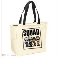 Halloween Shirt Squad Horror Character Tote Bag thumb 2