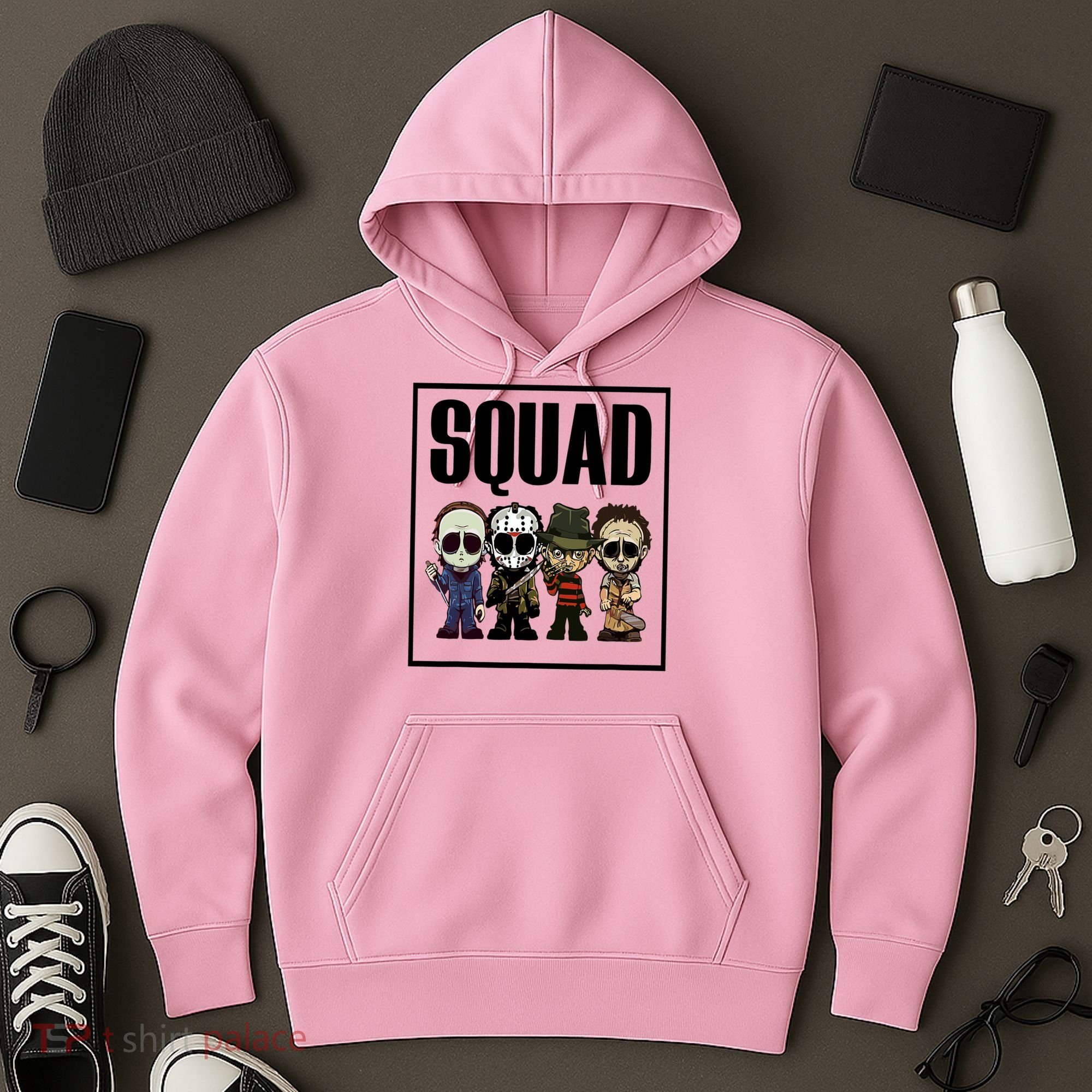 Halloween Shirt Squad Horror Character Hoodie