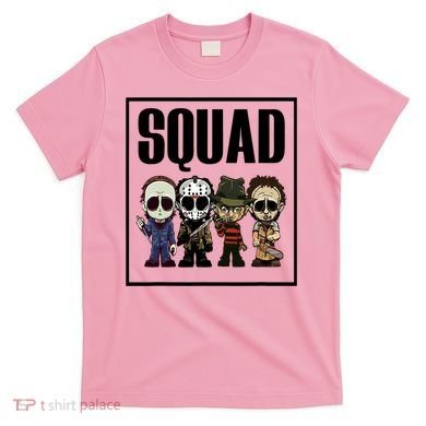 Halloween Shirt Squad Horror Character T-Shirt