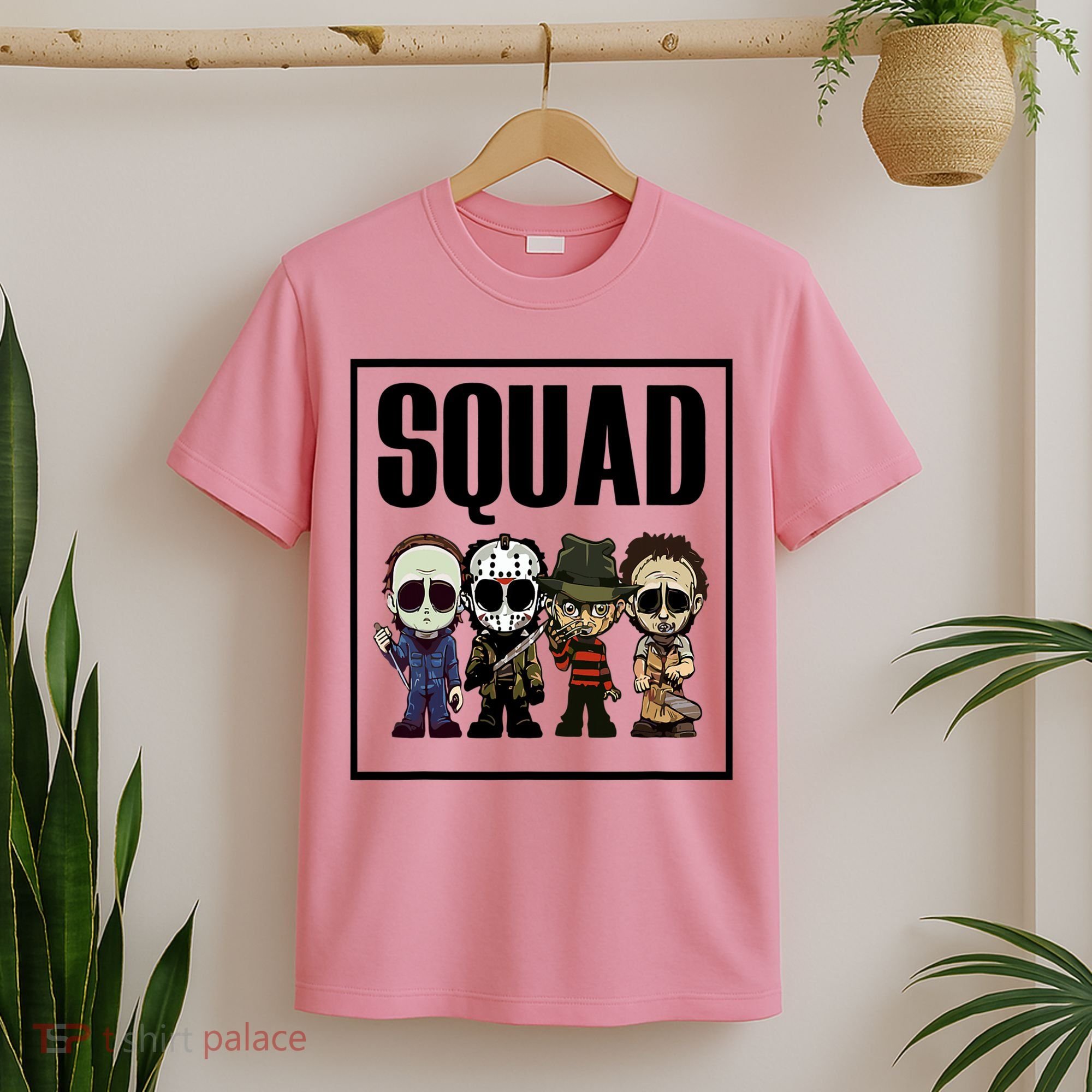 Halloween Shirt Squad Horror Character T-Shirt