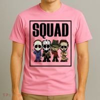 Halloween Shirt Squad Horror Character T-Shirt thumb 3