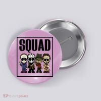 Halloween Shirt Squad Horror Character Button thumb 0