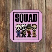 Halloween Shirt Squad Horror Character Coaster thumb 0