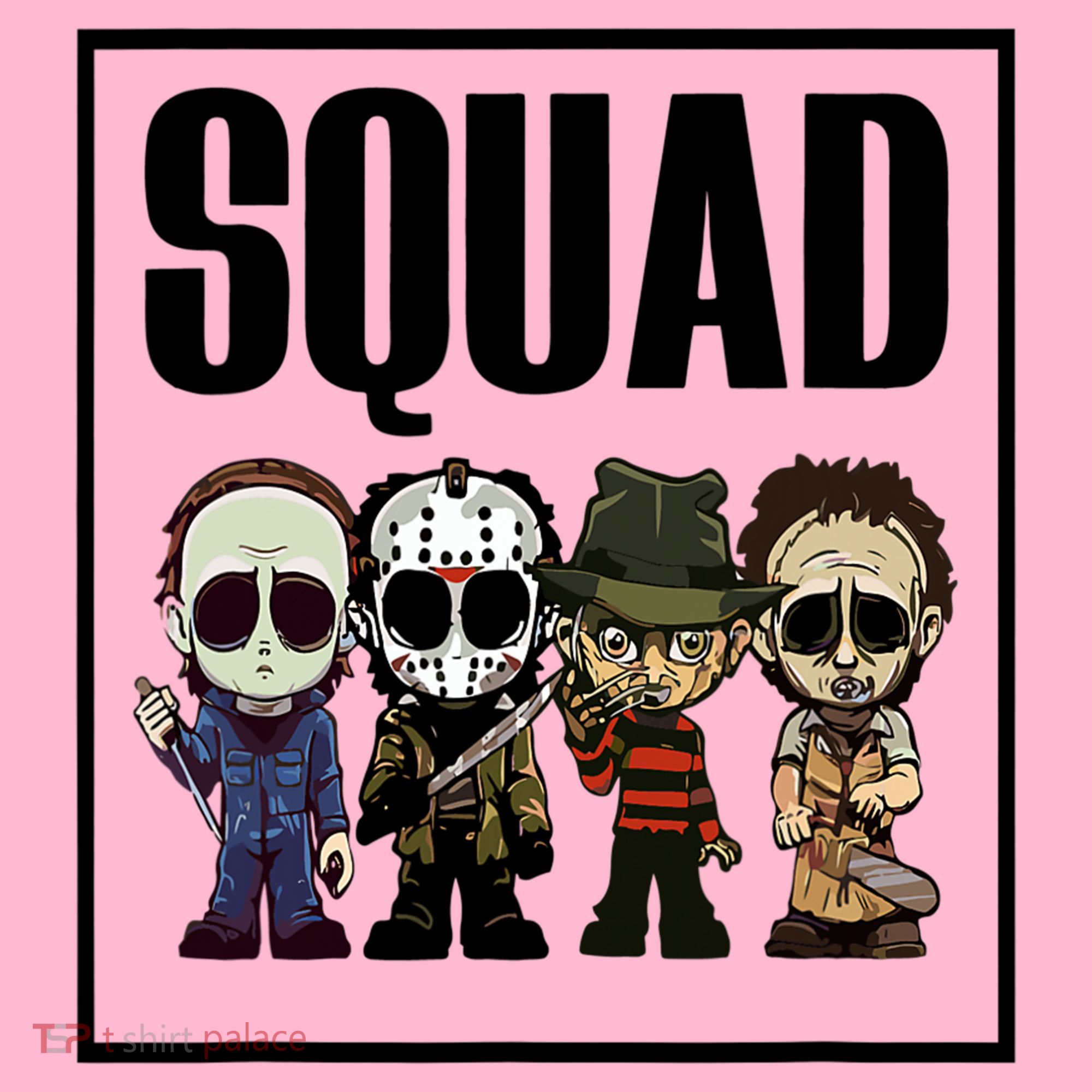 Halloween Shirt Squad Horror Character Baby Bodysuit
