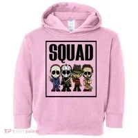 Halloween Shirt Squad Horror Character Toddler Hoodie thumb 0