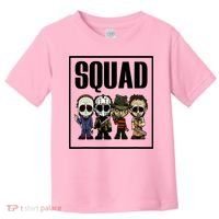 Halloween Shirt Squad Horror Character Toddler T-Shirt thumb 0