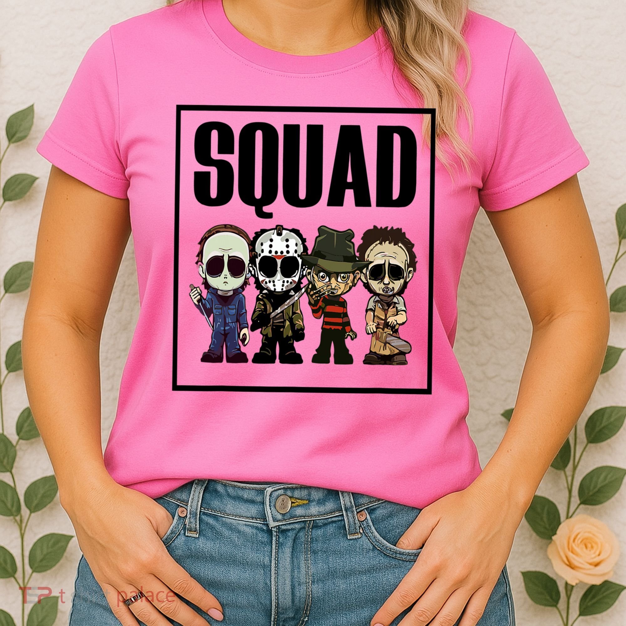 Halloween Shirt Squad Horror Character Women's T-Shirt