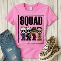 Halloween Shirt Squad Horror Character Women's T-Shirt thumb 3