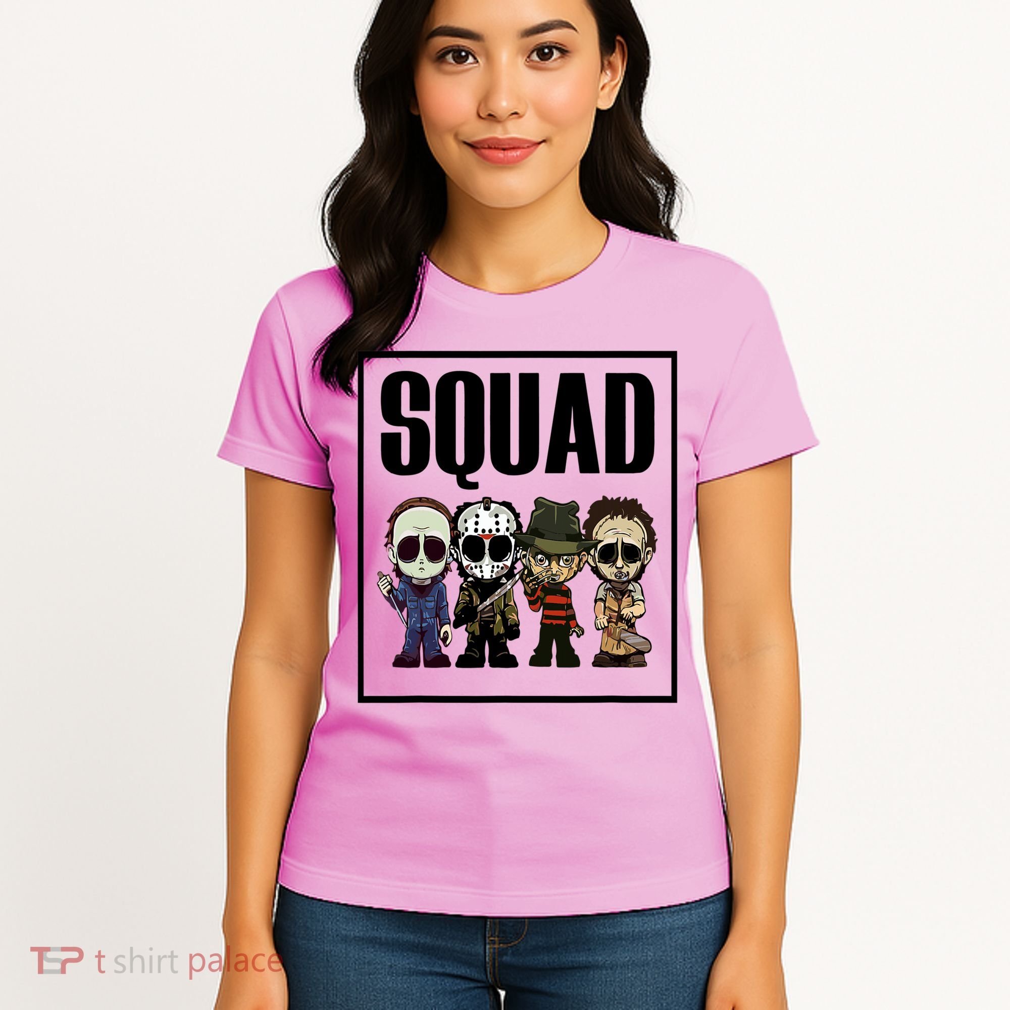 Halloween Shirt Squad Horror Character Women's T-Shirt