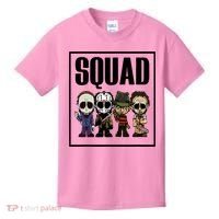 Halloween Shirt Squad Horror Character Kids T-Shirt thumb 0