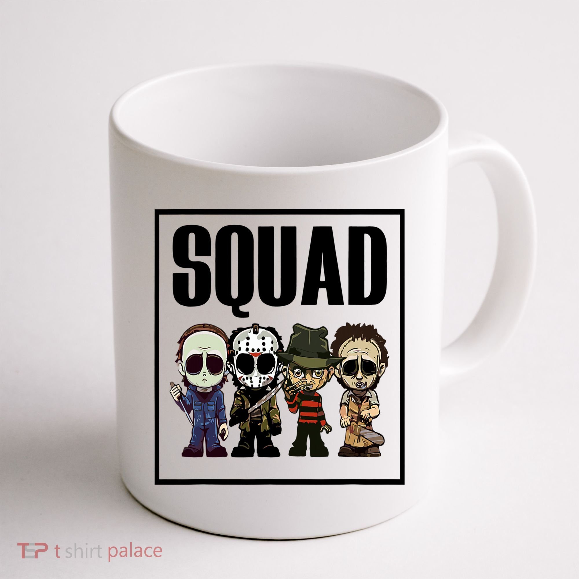 Halloween Shirt Squad Horror Character Coffee Mug