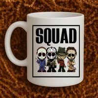 Halloween Shirt Squad Horror Character Coffee Mug thumb 2