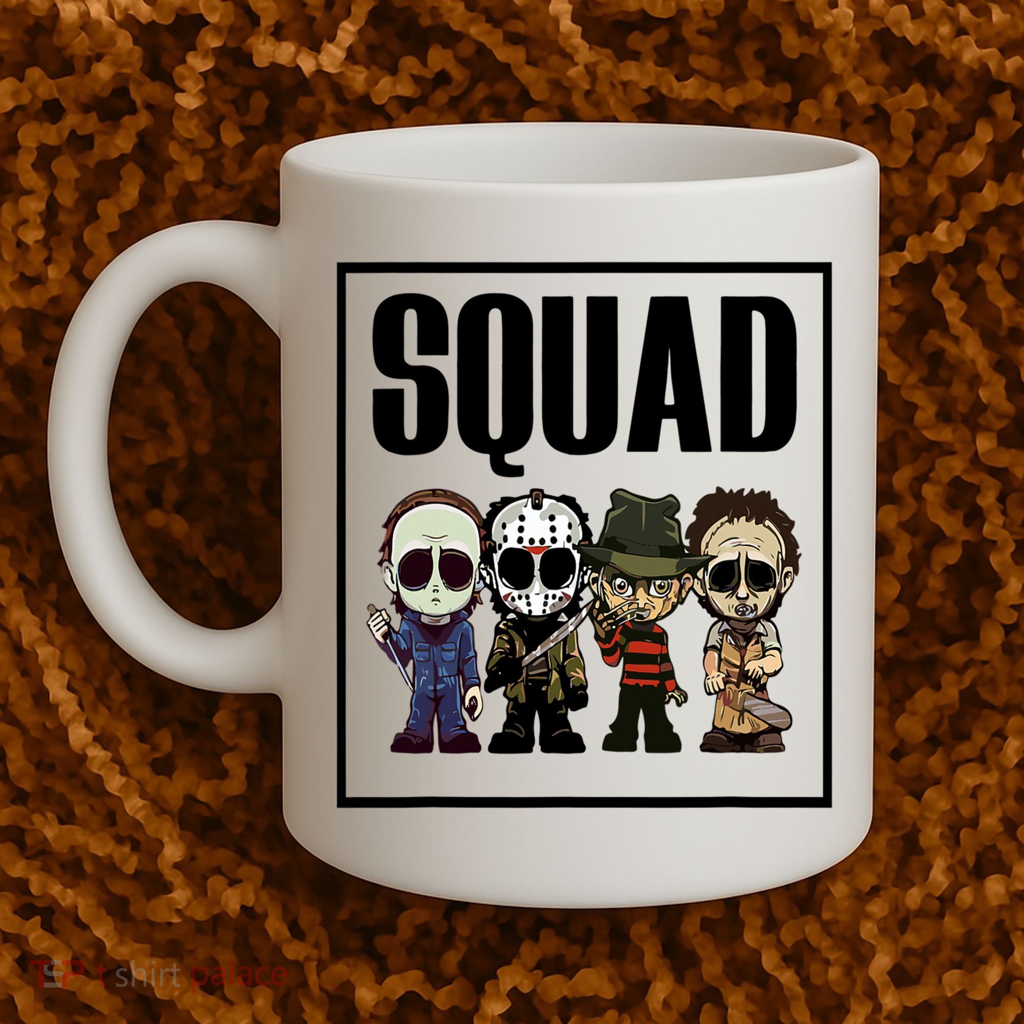 Halloween Shirt Squad Horror Character Coffee Mug