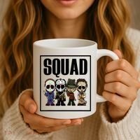 Halloween Shirt Squad Horror Character Coffee Mug thumb 3