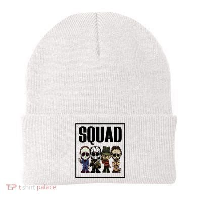 Halloween Shirt Squad Horror Character Beanie