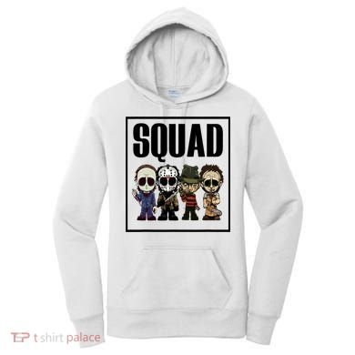 Halloween Shirt Squad Horror Character Women's Hoodie