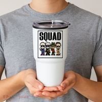 Halloween Shirt Squad Horror Character Tumbler thumb 2