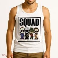 Halloween Shirt Squad Horror Character Tank Top thumb 3