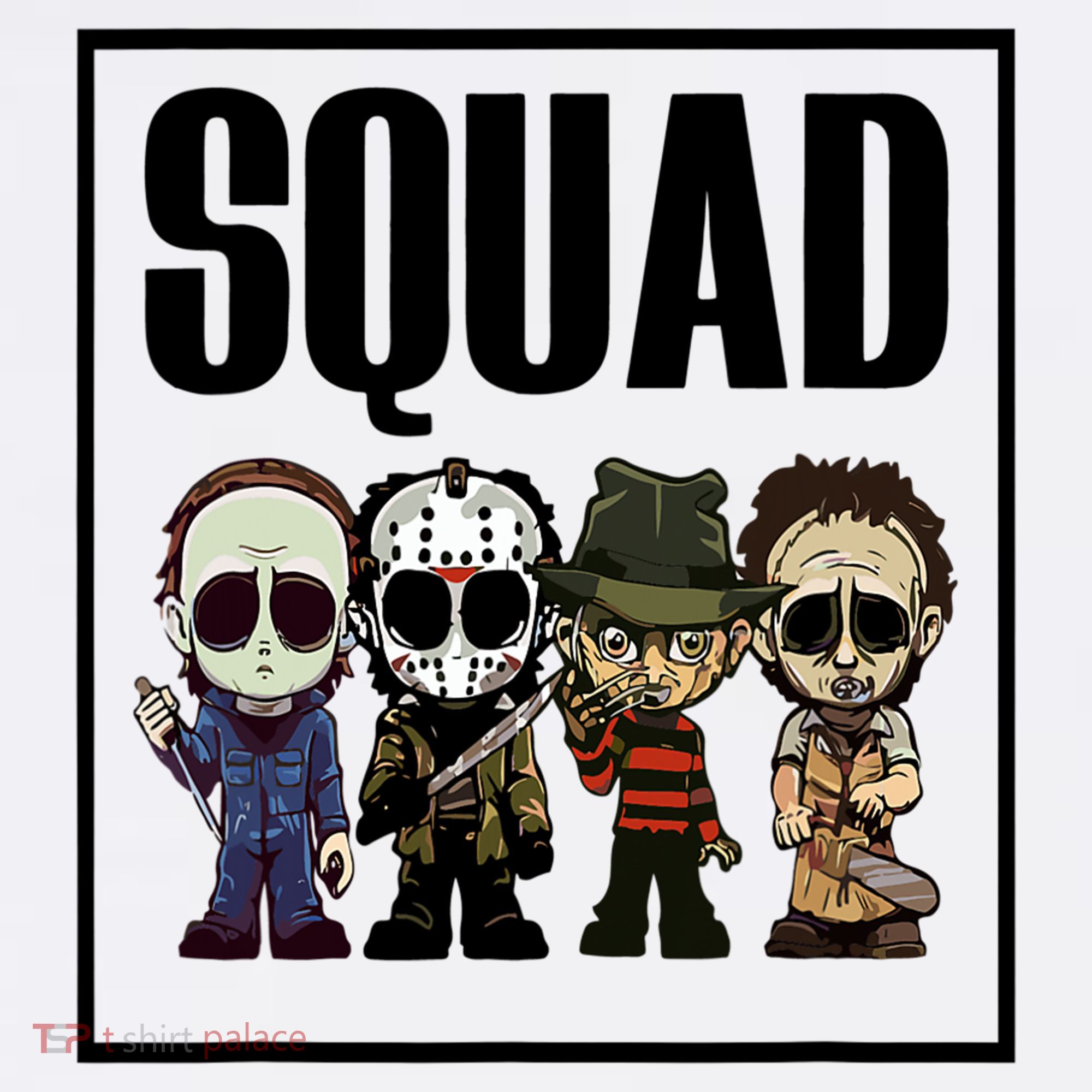 Halloween Shirt Squad Horror Character Tank Top