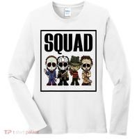Halloween Shirt Squad Horror Character Women's Long Sleeve Shirt thumb 0