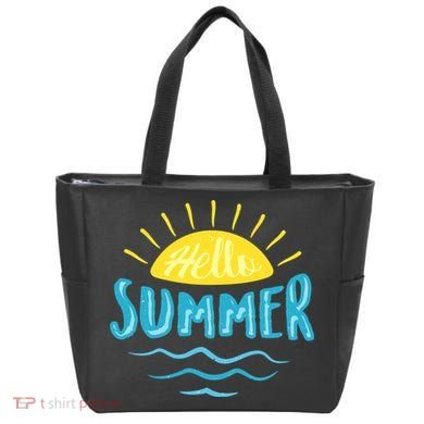 Hello Summer Sunset Tote Bag
