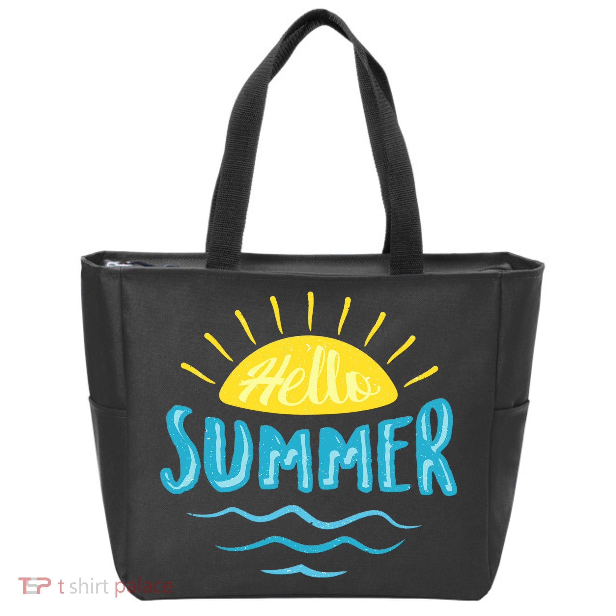 Hello Summer Sunset Tote Bag