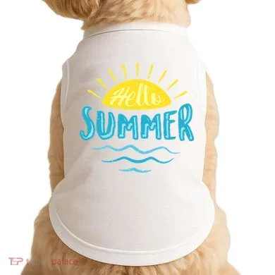 Hello Summer Sunset Doggie Tank