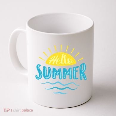 Hello Summer Sunset Coffee Mug