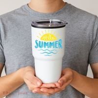 Hello Summer Sunset Tumbler thumb 2