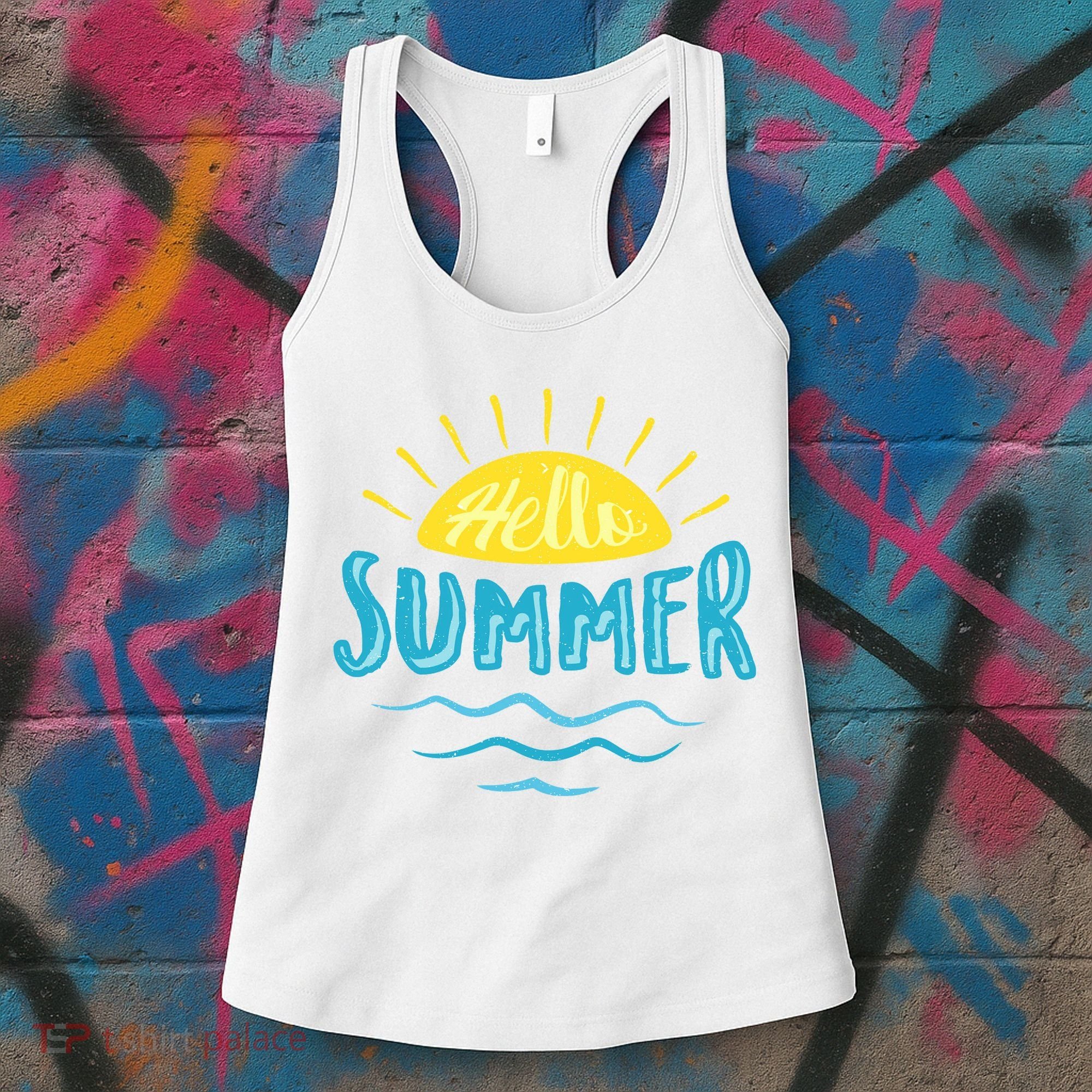 Hello Summer Sunset Women's Tank Top