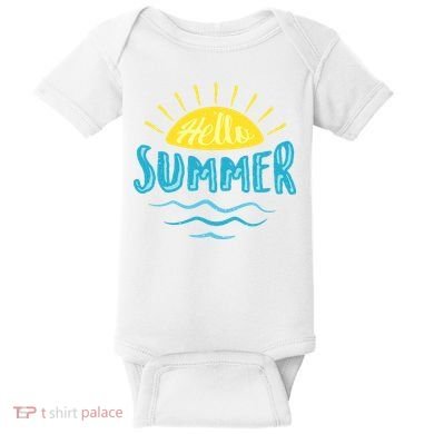 Hello Summer Sunset Baby Bodysuit